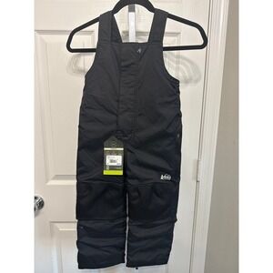 REI NWT Unisex Toddler Overall Snow Bib/Suit 4T Timber Mountain Winter Black
